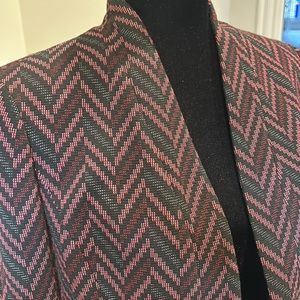 Blazer jacket red black striped